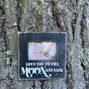 Love you to the moon and back hangable frame